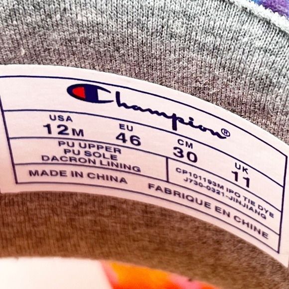 Champion IPO Tie-Dye Slide Sandal, Rainbow Multi, Men’s Size 12, NEW! w/tags! - Picture 3 of 12